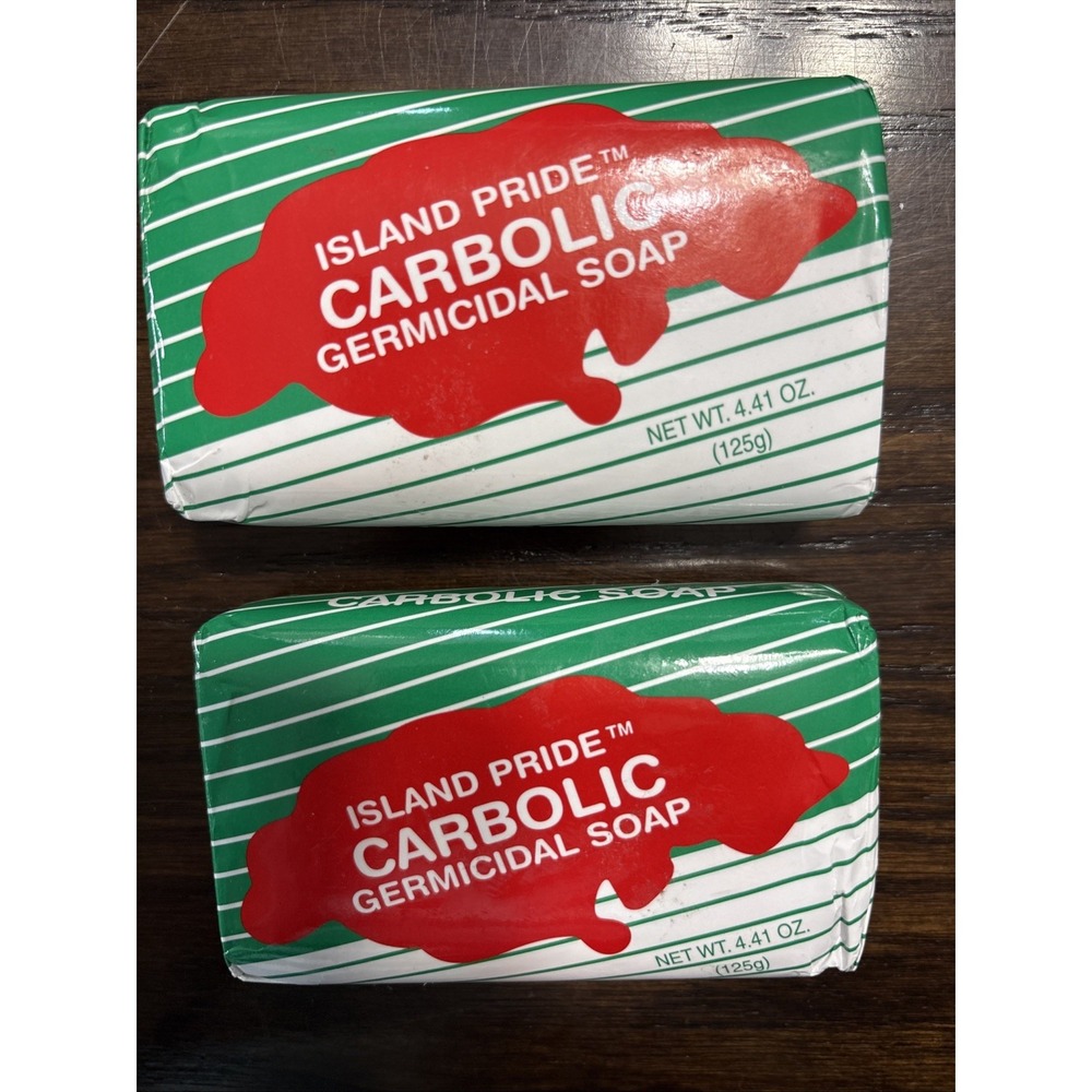Island Pride Carbolic Soap Germicidal Antiseptic Bar 4.41 oz ( Pack of 2)